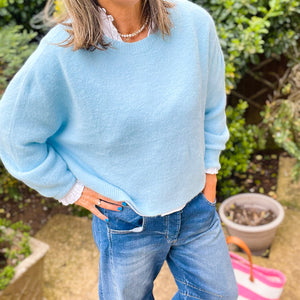 Eloise Jumper - dusty blue