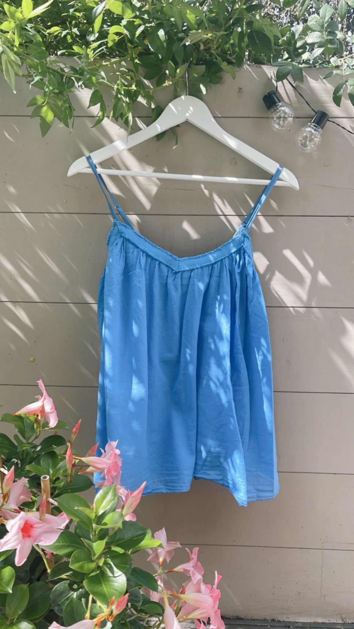 Olive Top - blue