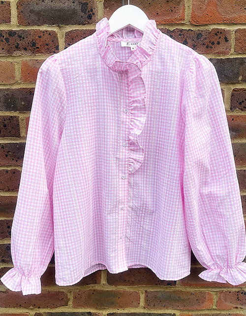 Load image into Gallery viewer, Lottie Gingham Shirt Pink
