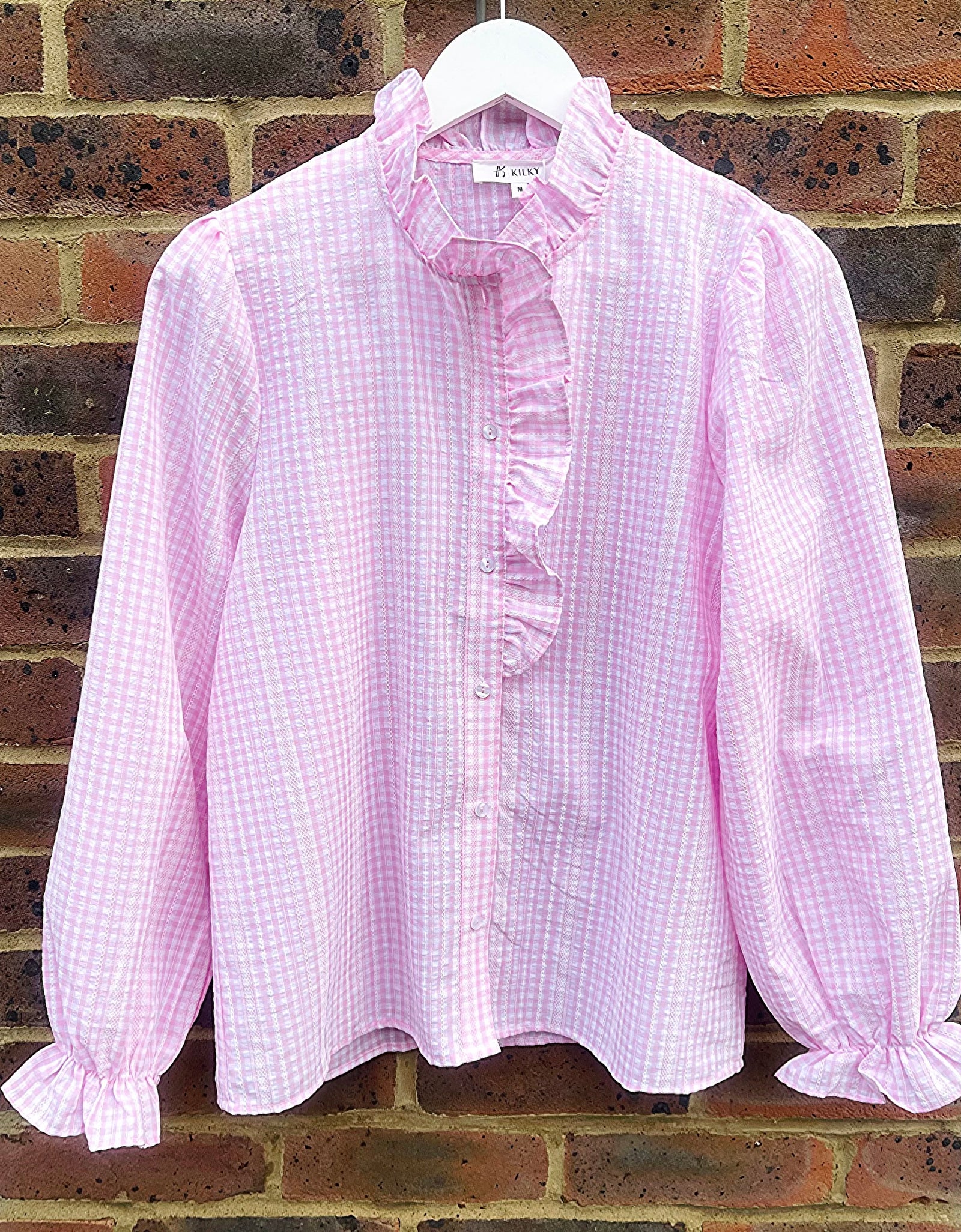 Lottie Gingham Shirt Pink