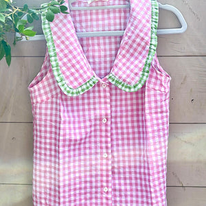 Jemima Sleeveless Shirt - pink