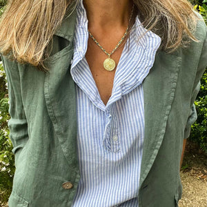 Linen Blazer - khaki