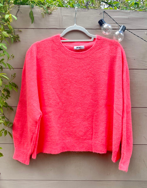 Load image into Gallery viewer, Poppy Jumper - neon coral
