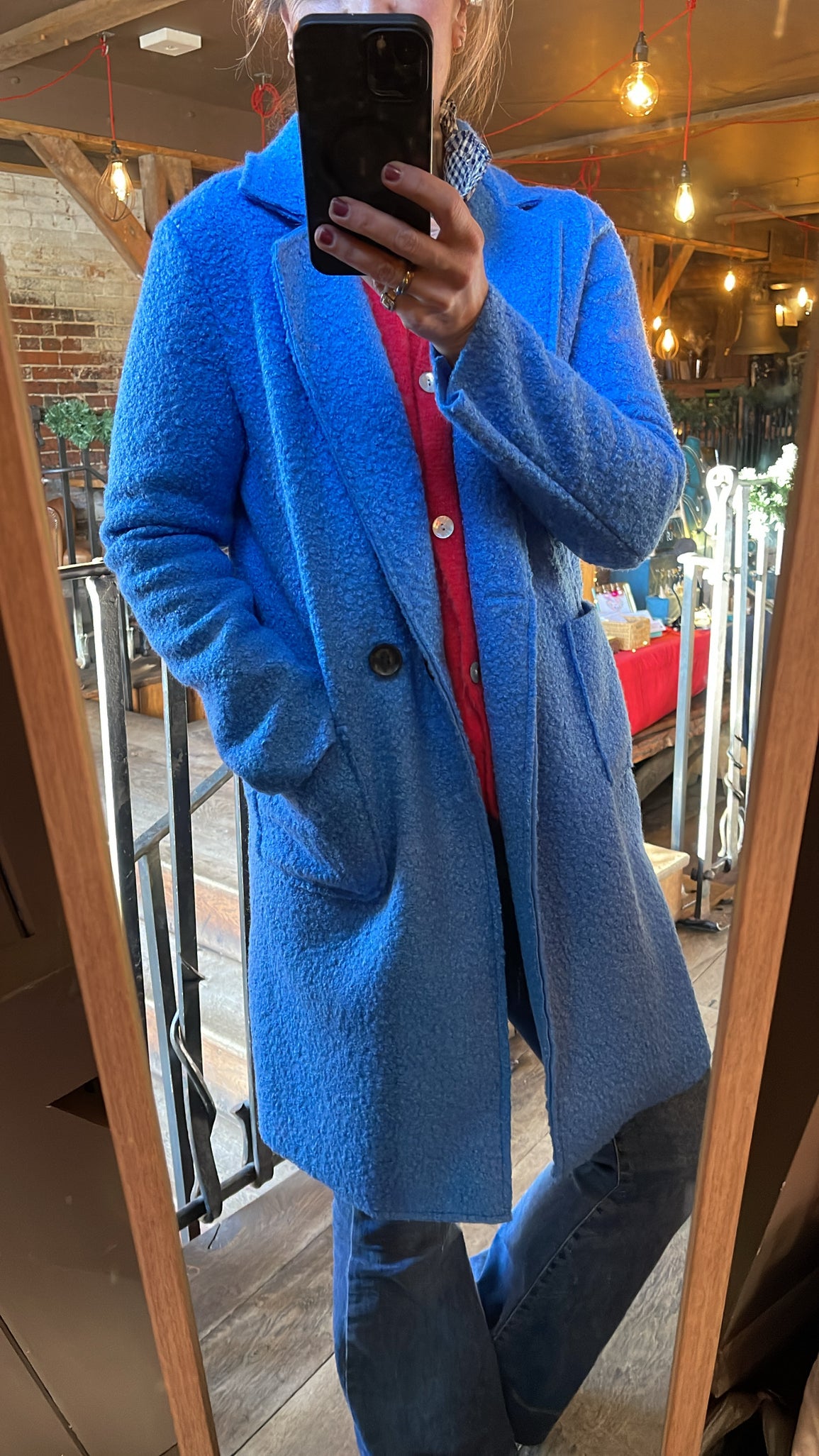 Blue Teddy Coat