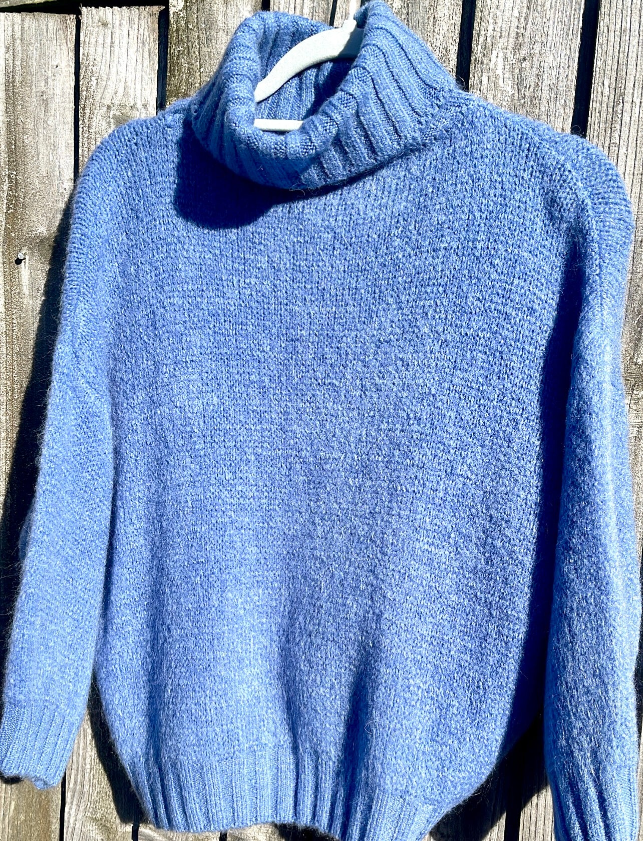 Daisy Roll-neck Jumper - indigo