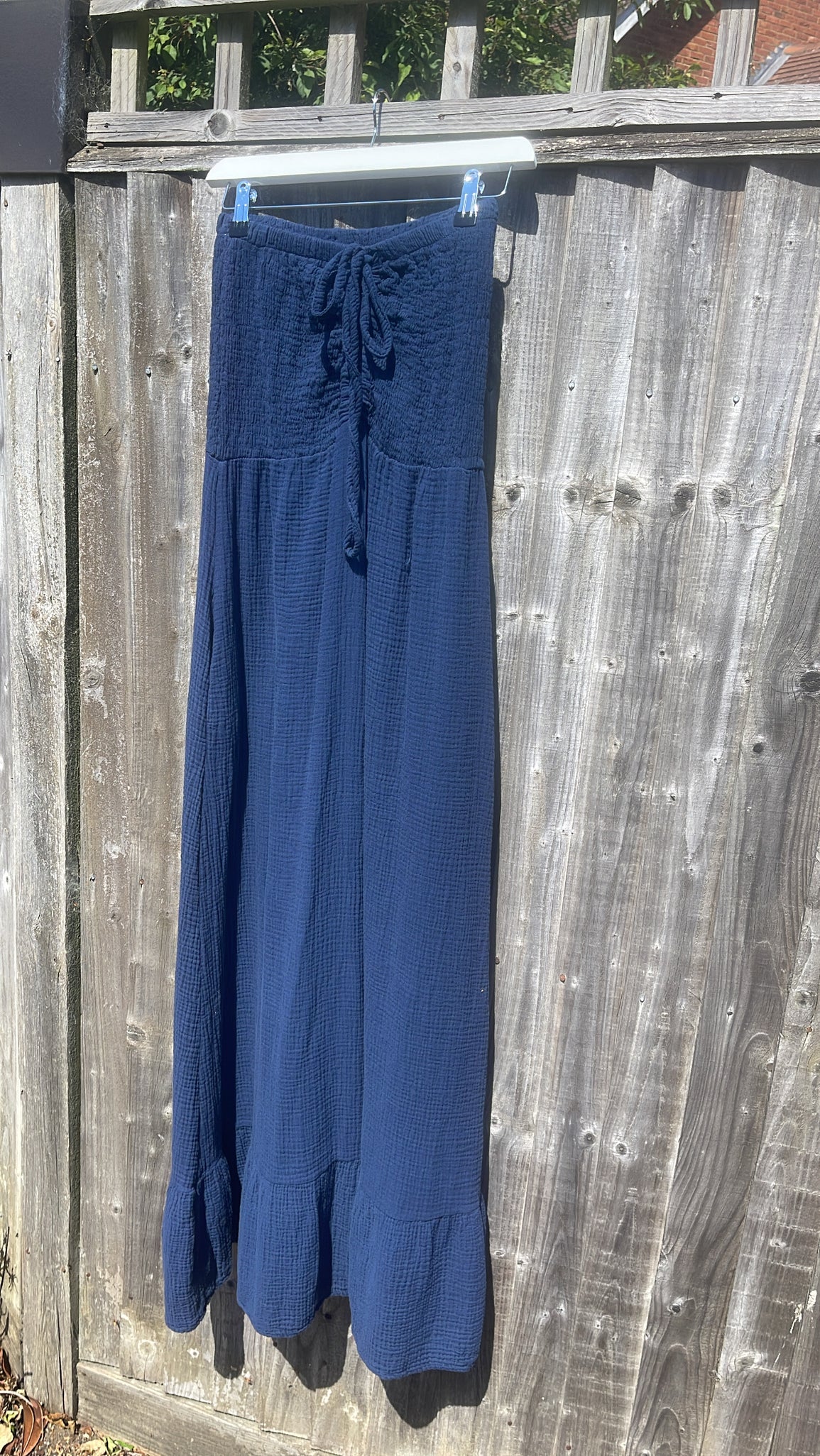 Strapless Long Dress - navy