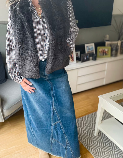 Load image into Gallery viewer, Toxic Denim Skirt
