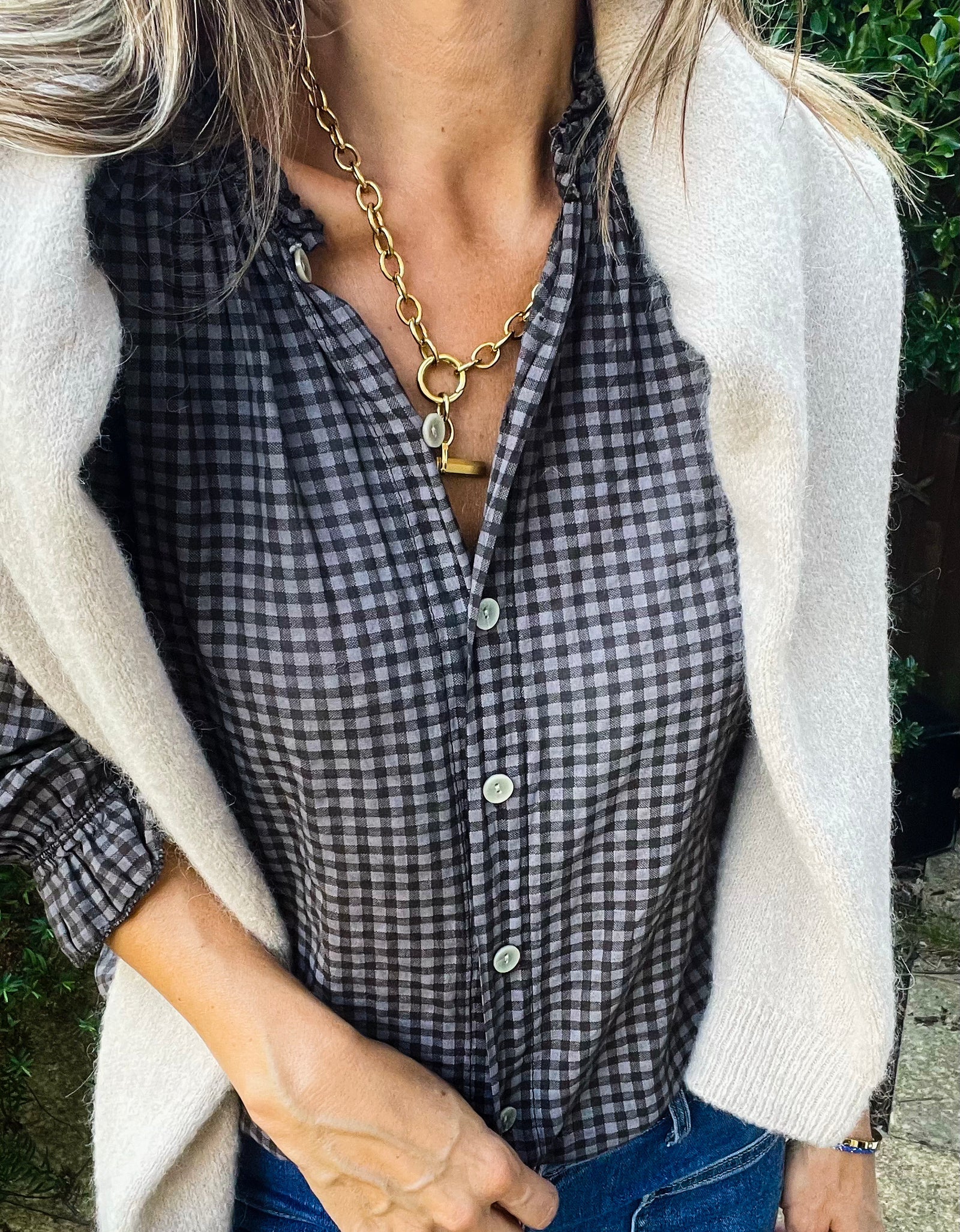 Polly Blouse - coffee