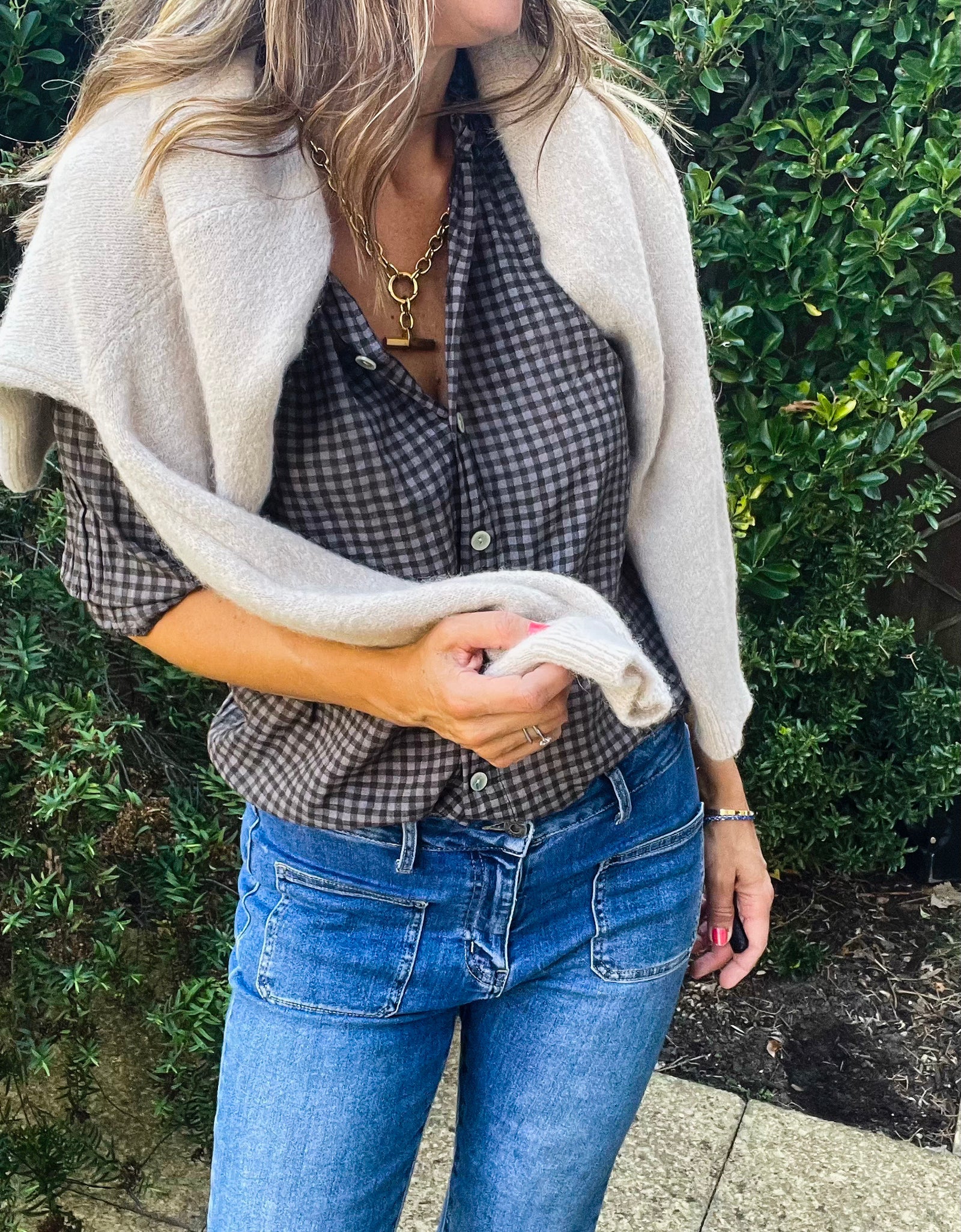 Polly Blouse - coffee