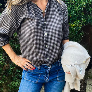 Polly Blouse - coffee