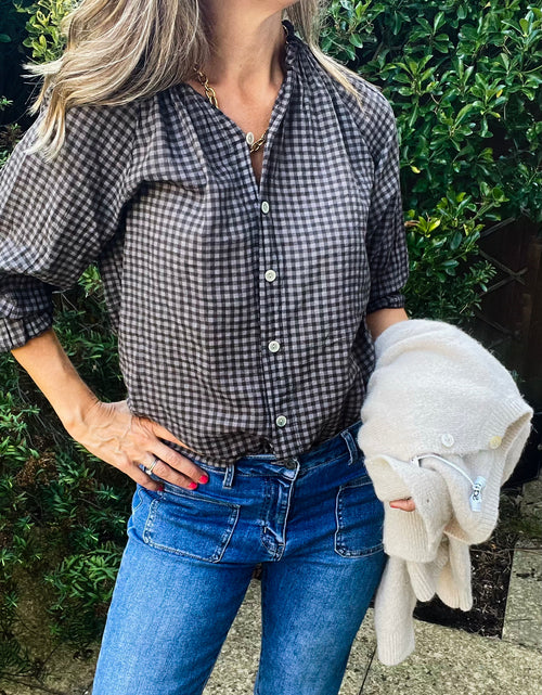 Load image into Gallery viewer, Polly Blouse - coffee
