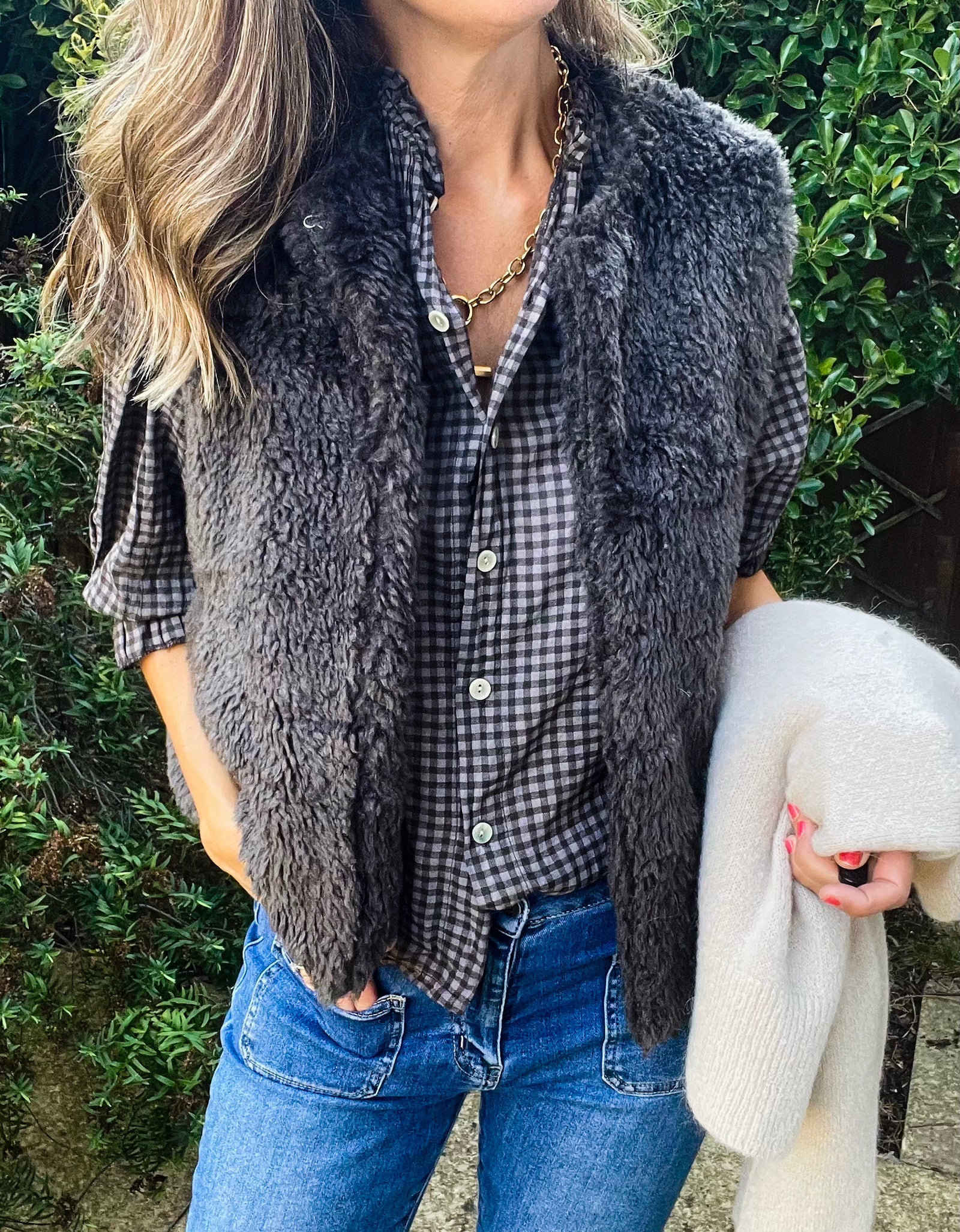 Polly Blouse - coffee