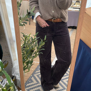 Dark Grey Front Pocket Cords