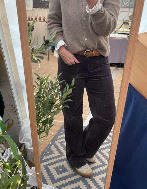 Load image into Gallery viewer, Dark Grey Front Pocket Cords
