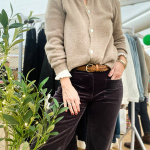 Dark Grey Front Pocket Cords