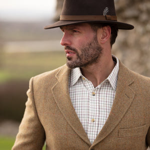 Men's Brown Wool Fedora