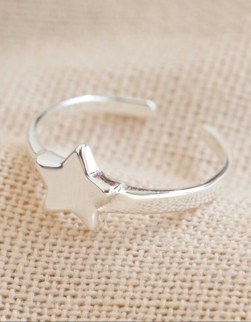 Load image into Gallery viewer, Sterling Silver Star Toe Ring
