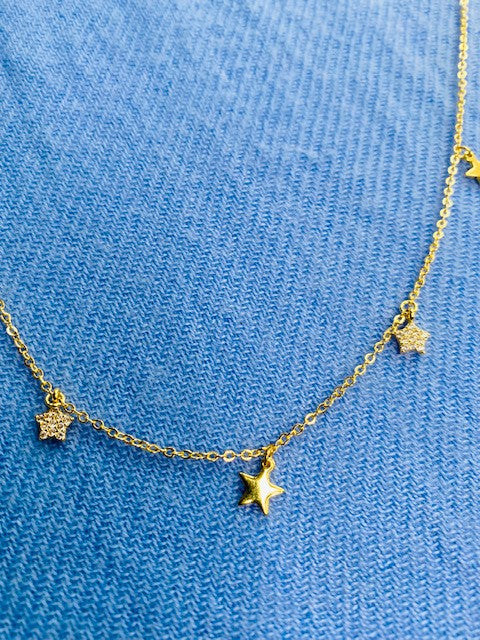 Load image into Gallery viewer, Gold star necklace
